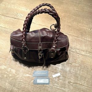 Francesco Biasia brown leather Hobo
